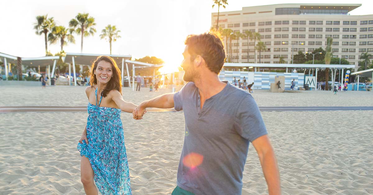 couple on beach