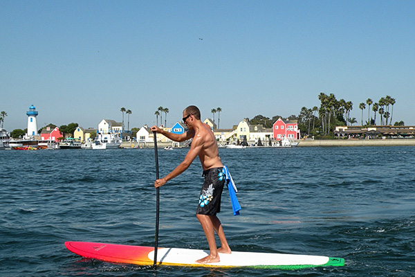 paddle boarding