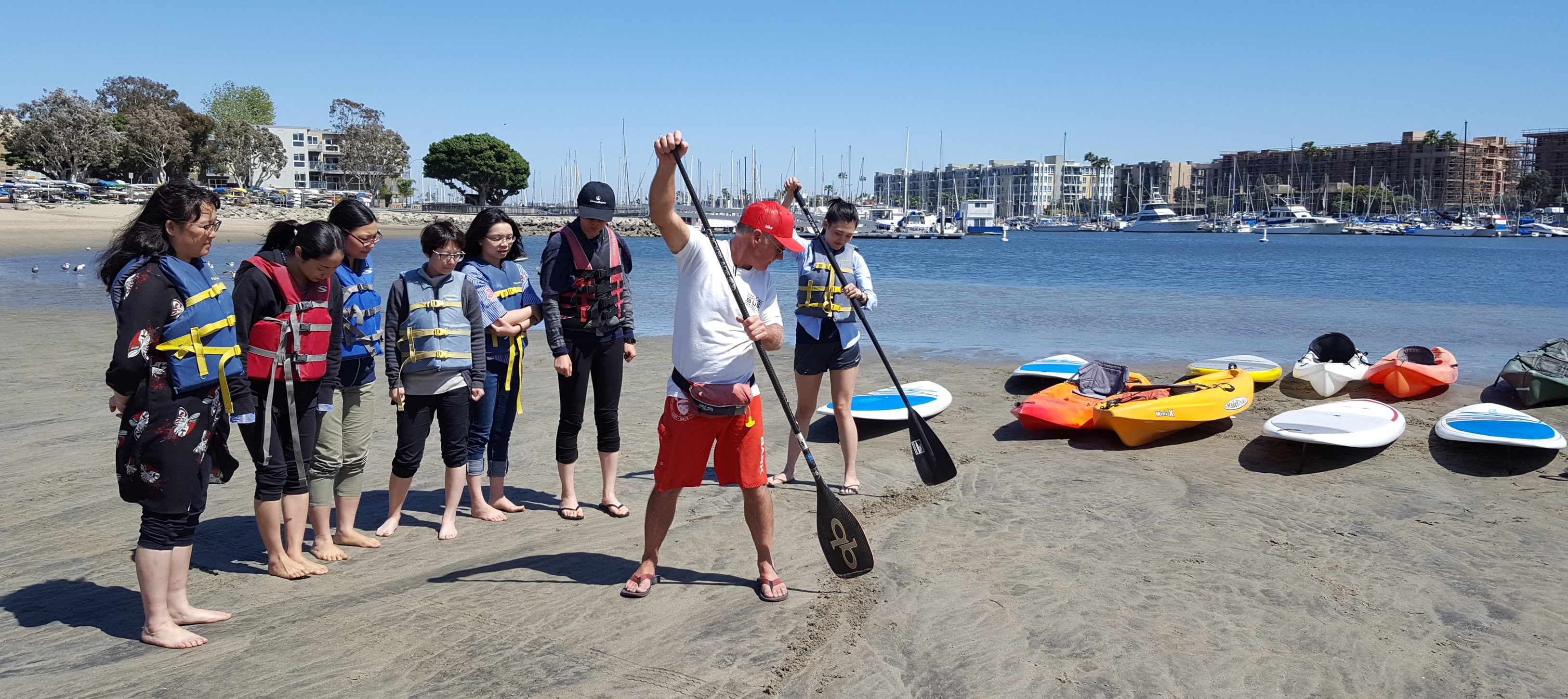 Paddle boarding lessons