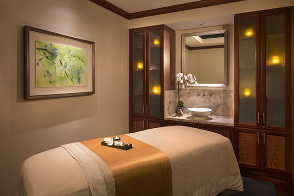 sisley spa massage table at the ritz-carlton marina del rey