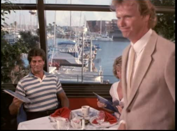 A Team episode filmed at The Chart House restaurant overlooking the harbor